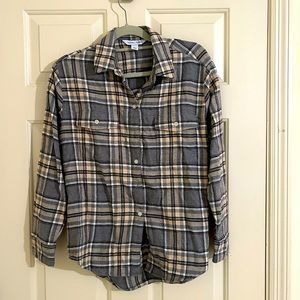 Old Navy Flannel The Boyfriend Shirt Size Small NWT